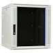12U witte wandkast (kantelbaar) met glazen deur 600x600x635mm (BxDxH)