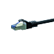 CAT6a S/FTP (PIMF) patchkabel 0,50m zwart