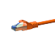 CAT6a S/FTP (PIMF) patchkabel 0,50m oranje
