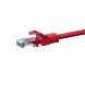 CAT5e UTP patchkabel 0,25m rood - CCA