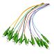 OS2 glasvezel pigtail gekleurde set LC-APC - 12 stuks