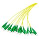 OS2 glasvezel pigtail geel LC/APC - 12 stuks