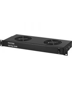 1U, 19 inch ventilator pakket met 2 ventilatoren