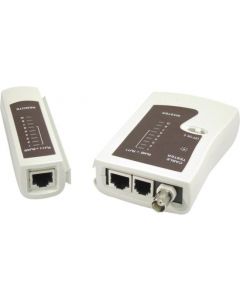 Alfaco LAN en Telefoon Kabel Tester RJ45-RJ11 + BNC