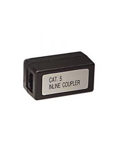 DELTACO 665-U, RJ45 Adapter CAT5e, FTP (niet afgeschermd), zwart