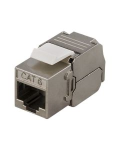 DELTACO MD-108, FTP Cat6 Keystone Adapter, Afgeschermd, 22-26AWG, "Tool-vrij"