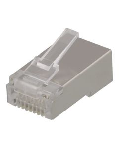 DELTACO MD-18S, RJ45 connector voor patchkabel, Cat6, afgeschermd, 20-pack