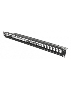 Patchpaneel zonder keystone 180º 1U 24 poorten