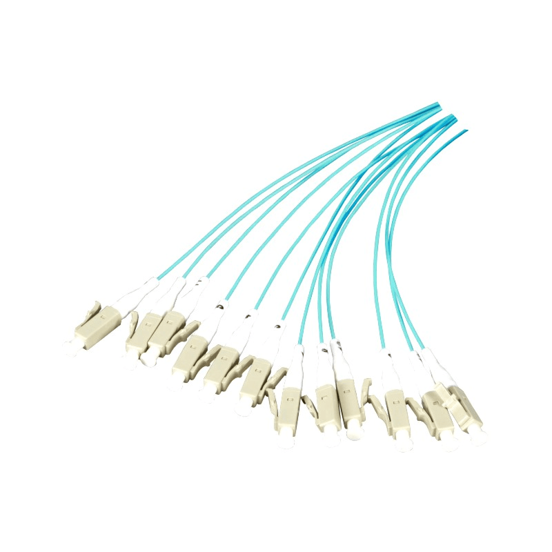 OM3 glasvezel pigtail turquoise ST - 12 stuks
