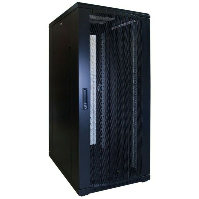 27U serverkast met geperforeerde deur 600x800x1400mm (BxDxH)