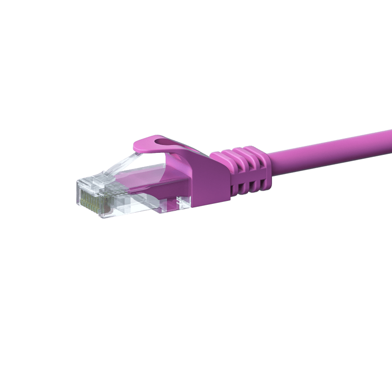 UTP CAT5e patchkabel 15m roze - 100% koper