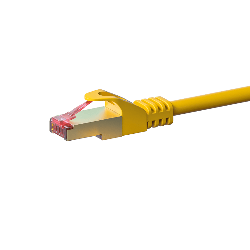 CAT6 S/FTP (PIMF) patchkabel 0,25m geel 