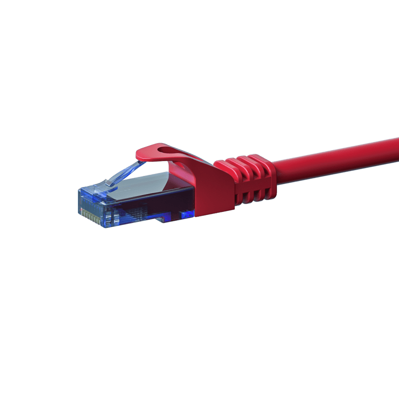 UTP CAT6a patchkabel 0,50m rood - 100% koper