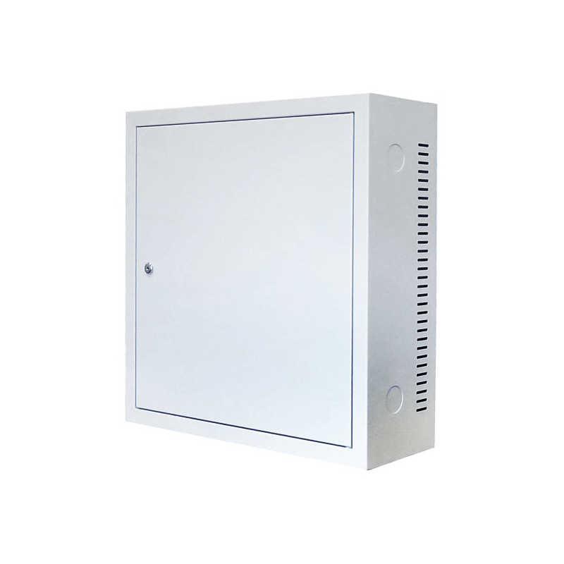 3U wandkast met metalen deur 185mm diep wit