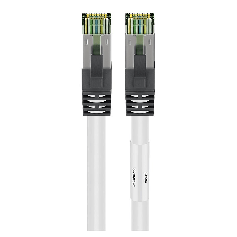 Cat8 S/FTP (PIMF) patchkabel 2m wit
