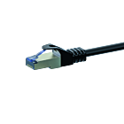 CAT6a S/FTP (PIMF) patchkabel 0,25m zwart