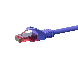 UTP CAT6 patchkabel 0,50m paars - 100% koper
