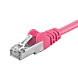 CAT5e FTP patchkabel 0.25m roze