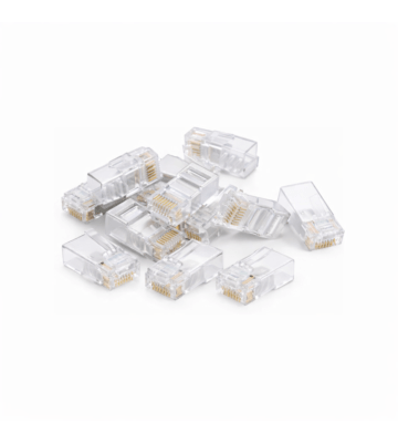 DANICOM UTP CAT6 RJ45 Connector - voor stugge kern - 10 stuks