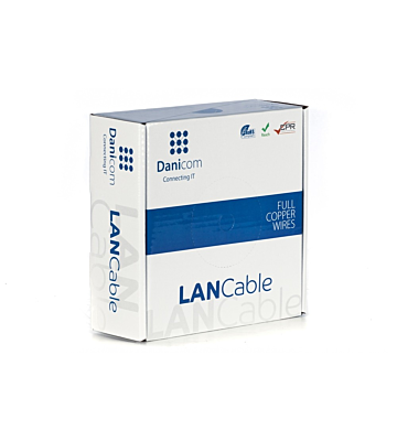 DANICOM CAT6 UTP 50m kabel op rol stug - LSZH (Dca)