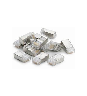 DANICOM FTP CAT6 RJ45 Doorsteek Connector - Pass through voor soepele kern - 10 stuks