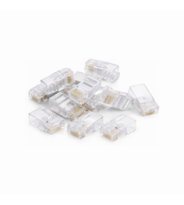 DANICOM UTP CAT5e RJ45 Connector - voor soepele en stugge kern - 10 stuks