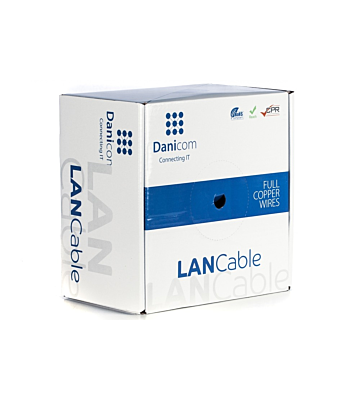 DANICOM CAT6A U/UTP 100m kabel op rol stug - LSZH (Dca)