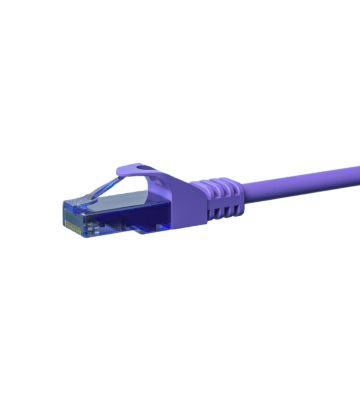 UTP CAT6a patchkabel 5m paars - 100% koper