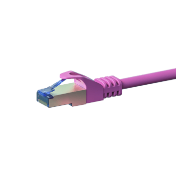 CAT6a S/FTP (PIMF) patchkabel 2m roze