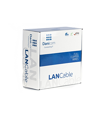 DANICOM CAT6 UTP 100m kabel op rol stug - LSZH (Dca)