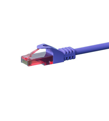 UTP CAT6 patchkabel 0,15m paars - 100% koper