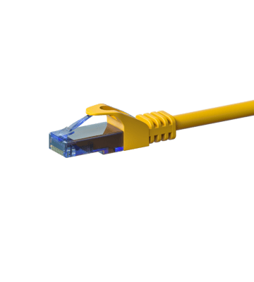UTP CAT6a patchkabel 2m geel - 100% koper