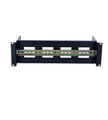 3U DIN rail voor 19 inch racks - in diepte verstelbaar
