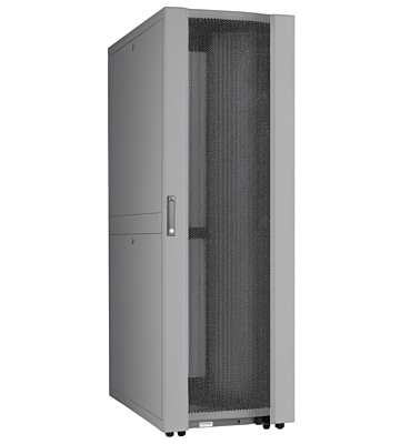 48U Datacenter serverkast met geperforeerde deur 600x1000x2250mm (BxDxH) Grijs