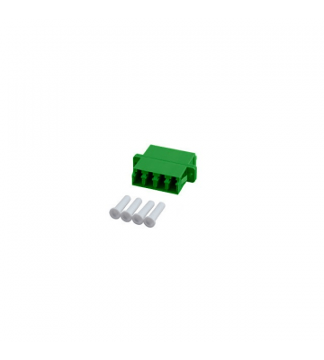 Singlemode koppeling 4-voudig LC-LC quad groen