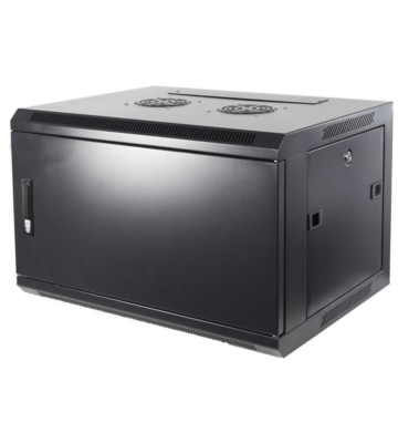 6U wandkast met metalen deur 600x600x368mm (BxDxH)