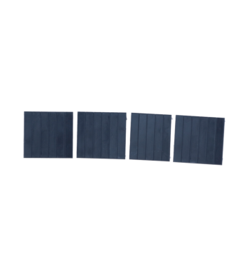 Afdekplaatjes voor 3U DIN rail switch box, set van 4