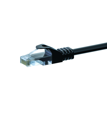 UTP CAT5e patchkabel 3m zwart - 100% koper