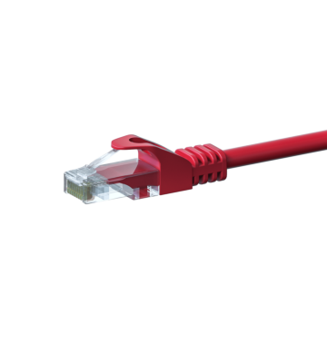 UTP CAT5e patchkabel 10m rood - 100% koper