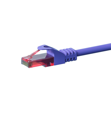 UTP CAT6 patchkabel 0,25m paars - 100% koper