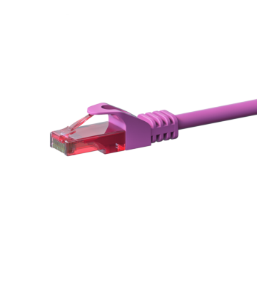 UTP CAT6 patchkabel 7,5m roze - 100% koper