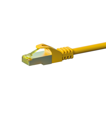 Cat7 S/FTP (PIMF) patchkabel 0,25m geel