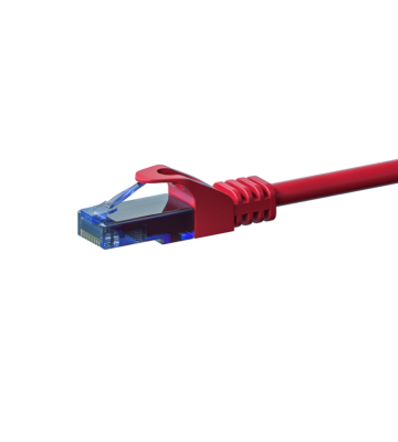 UTP CAT6a patchkabel 0,25m rood - 100% koper