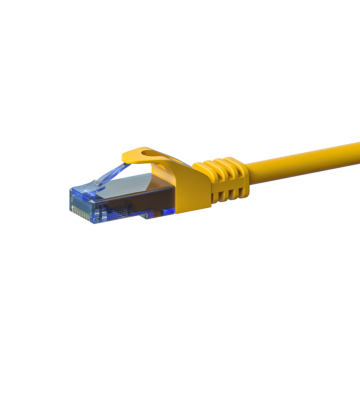 UTP CAT6a patchkabel 7,50m geel - 100% koper