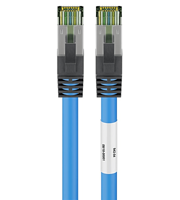 Cat8 S/FTP (PIMF) patchkabel 5m blauw