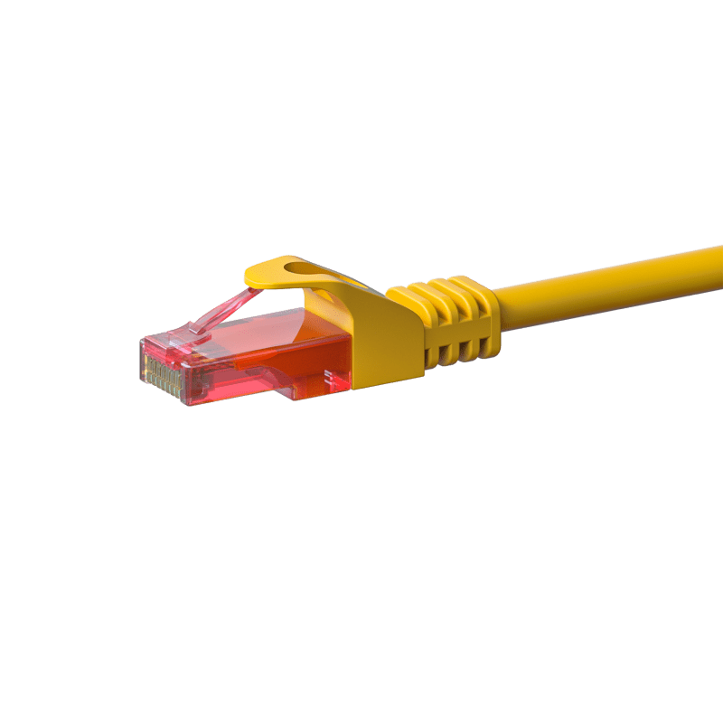 UTP CAT6 patchkabel 2m geel - 100% koper