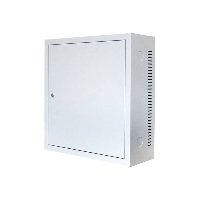 3U wandkast met metalen deur 185mm diep wit