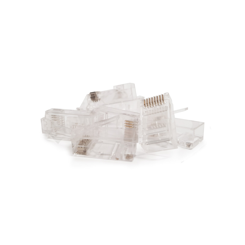 CAT5e Connector RJ45 - Unshielded - voor soepele en stugge kern - 10 stuks
