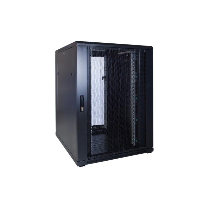 22U serverkast met geperforeerde deur 800x1200x1200mm (BxDxH)