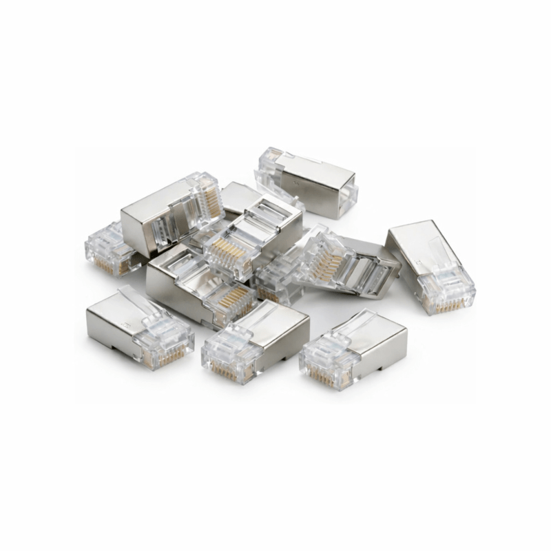 DANICOM SFTP CAT6A RJ45 Doorsteek Connector - Pass through voor soepele kern - 10 stuks